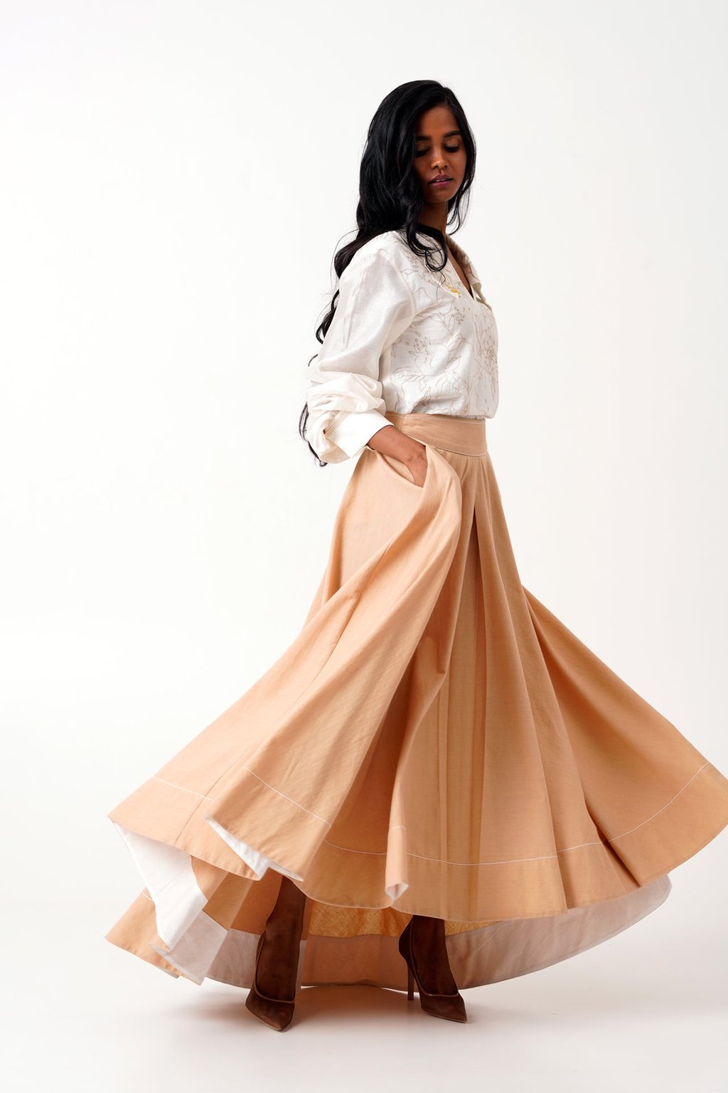 Latte Jena - Swirl Skirt