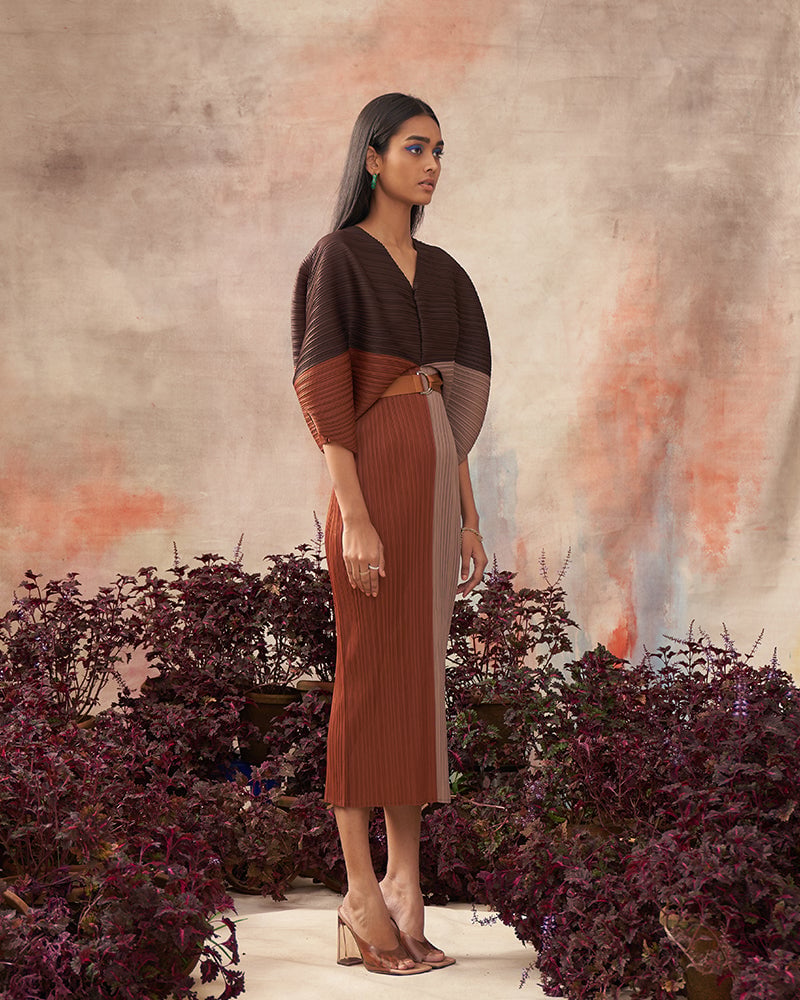 Colorblock Plzz Maxi Dress