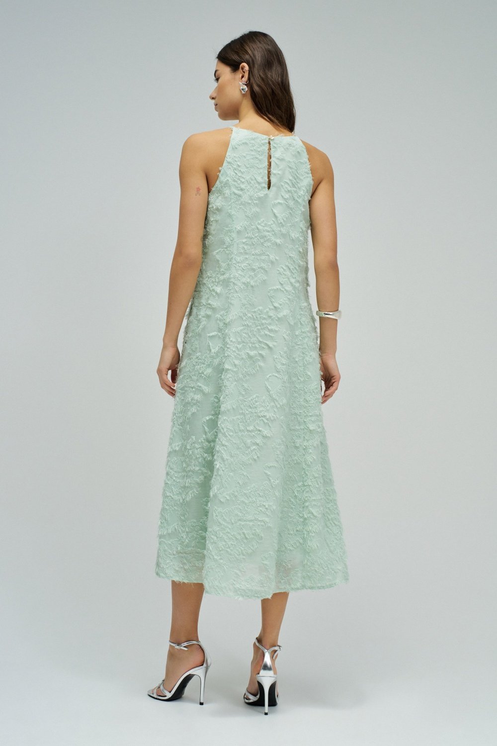 A-Line Dress All-Over Jaquard