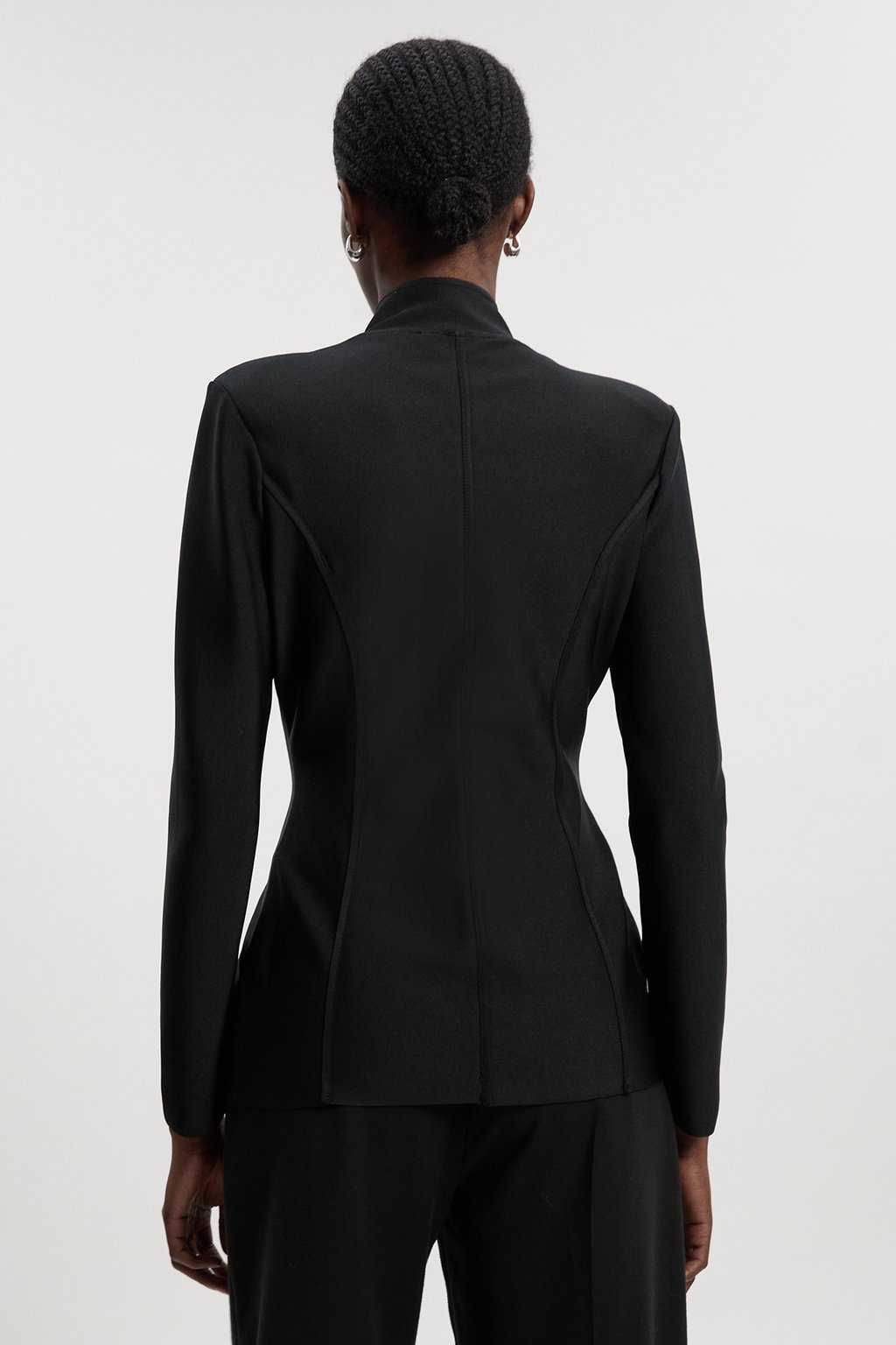 Embellished Figure Form Fitted Blazer Jacket