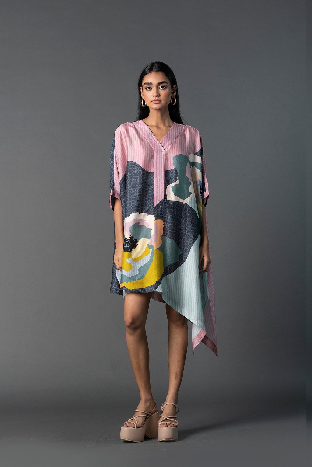 Array Posy Soft Charcoal Dress