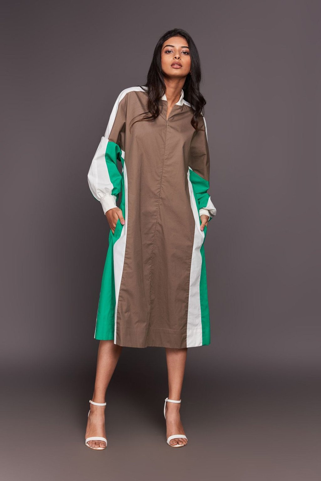 Waist Tapered Dress