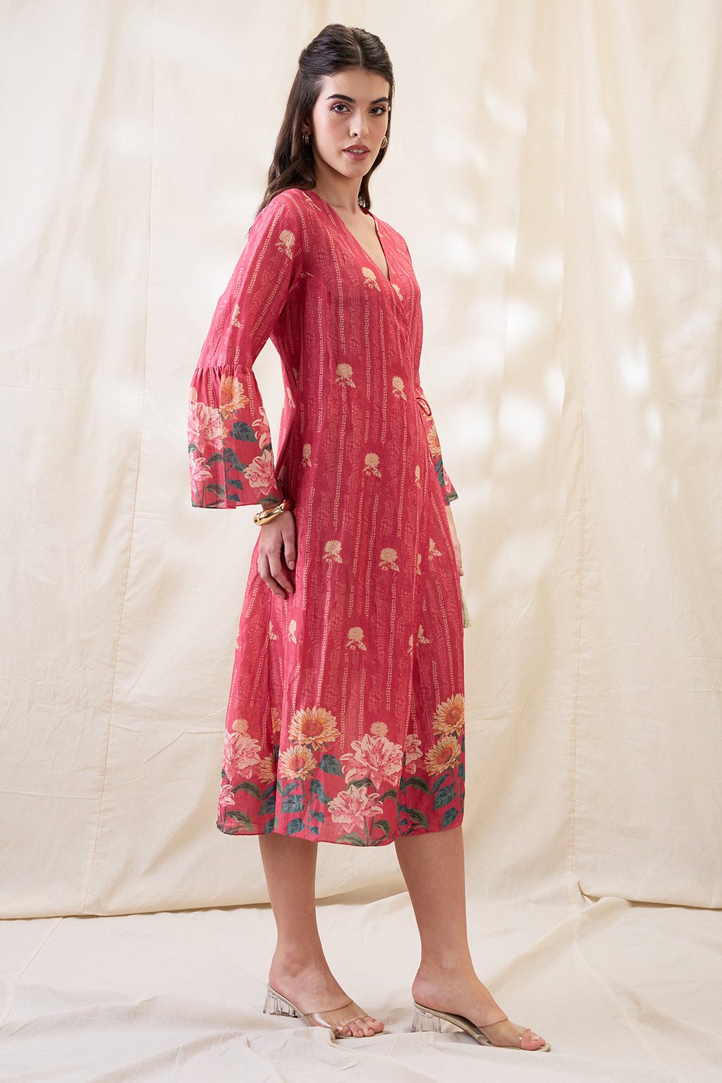 Ravya Front Overlapped Dress