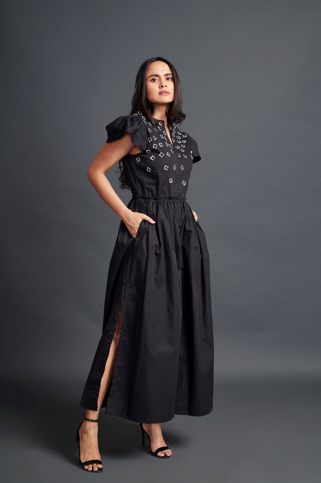 Jumpsuit with Embroidery