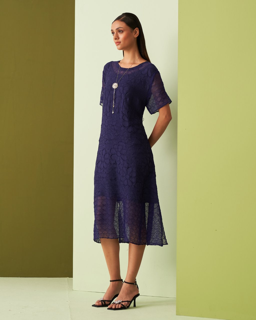 Textured Lace Dress