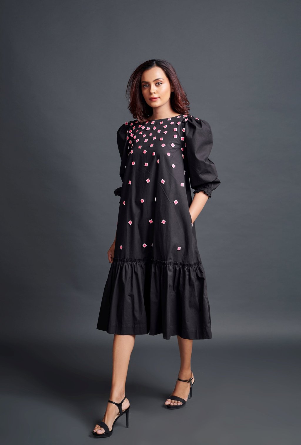 Long Dress with Embroidery