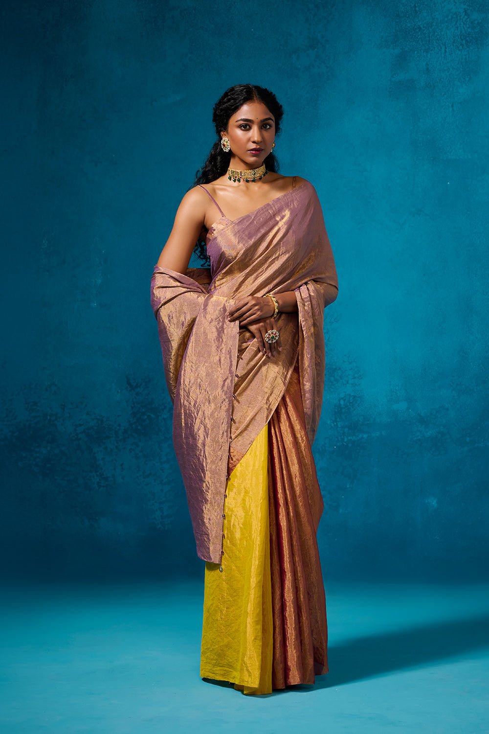 Jyotsna with Blouse Fabric