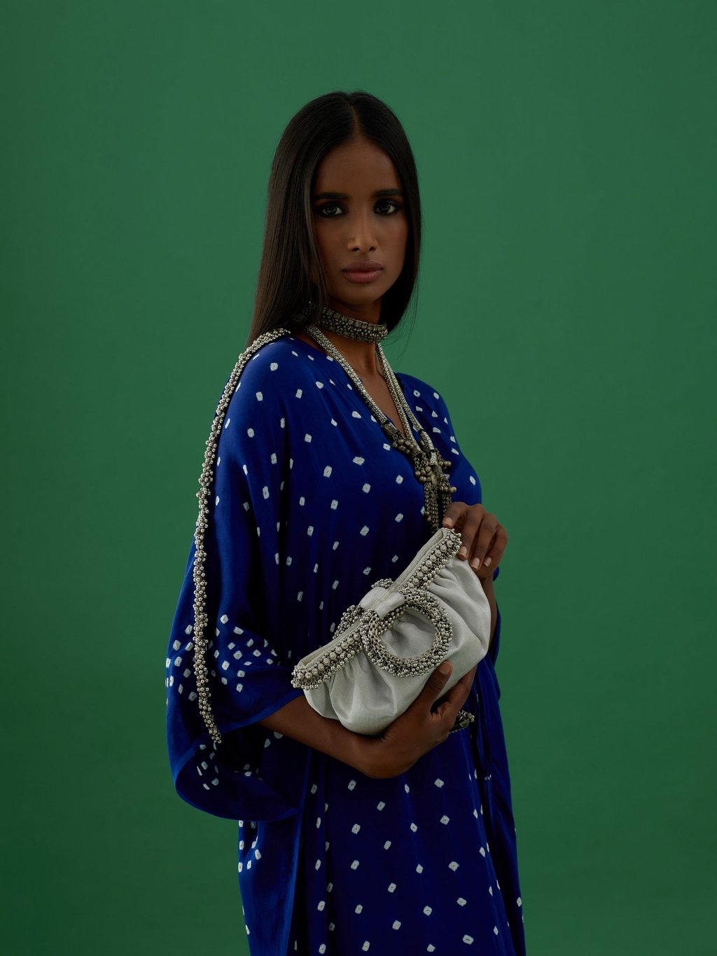 Shalimar - Silver (Potli Clutches)