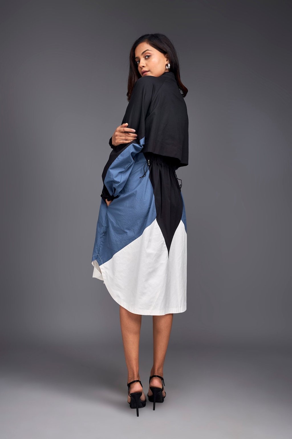 Colour Block Jacket Dress