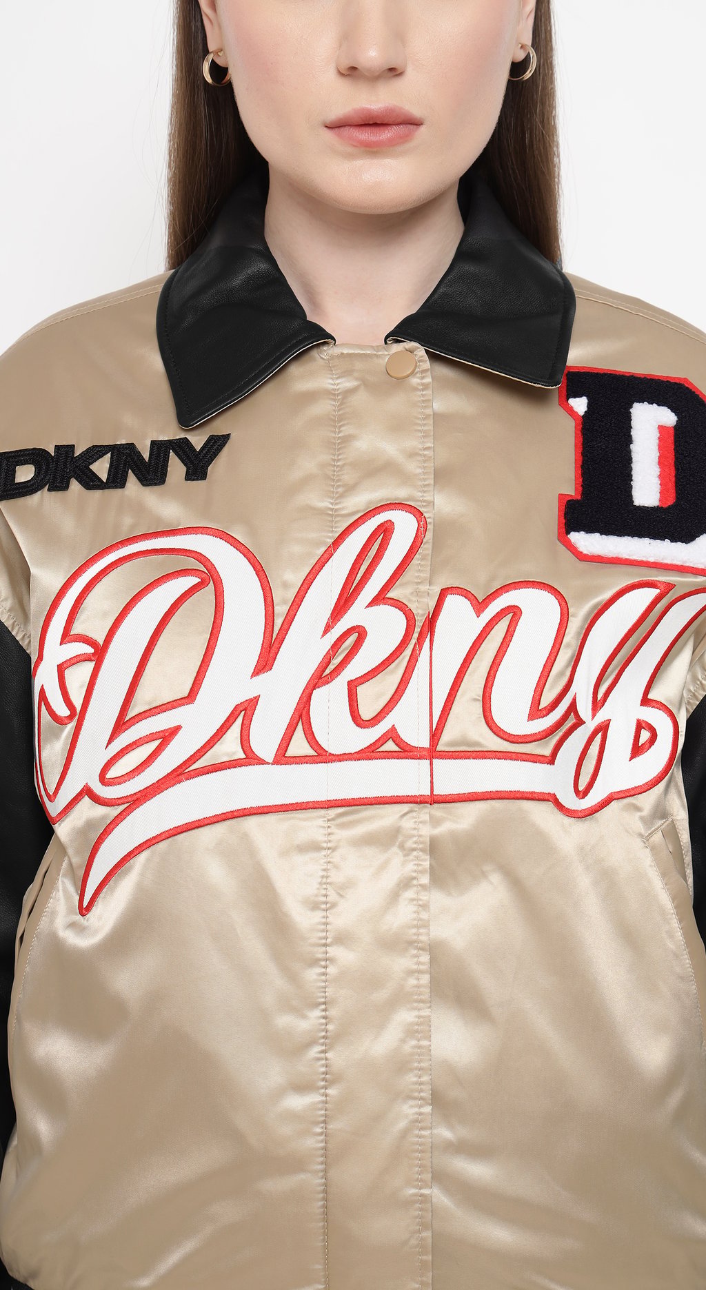 Bomber Jacket with Patch & Embroidery