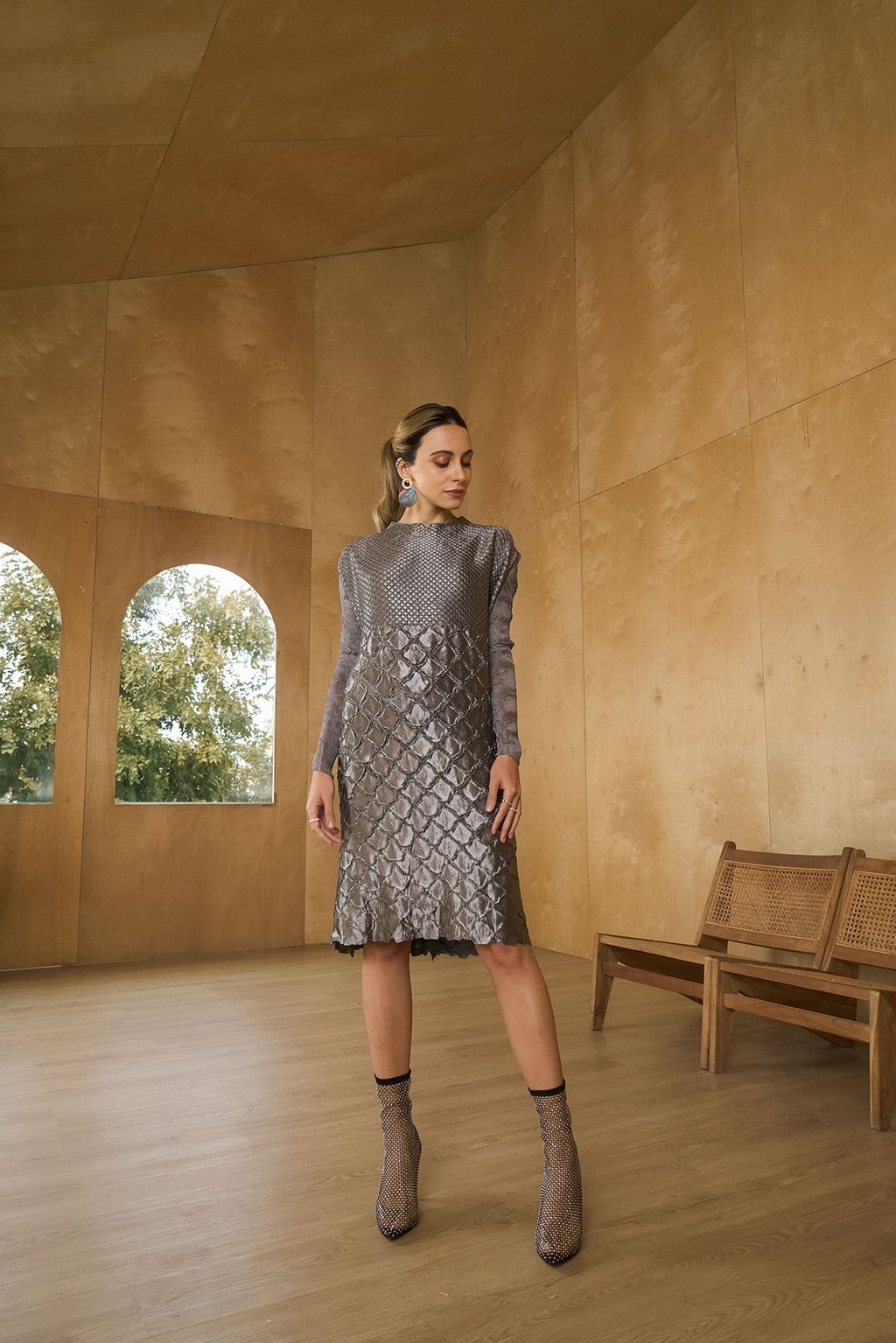 Mermaid Textured Dress