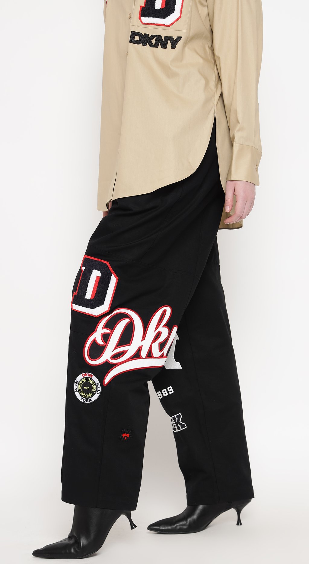 Heart of Ny Trousers with Patch & Embroidery