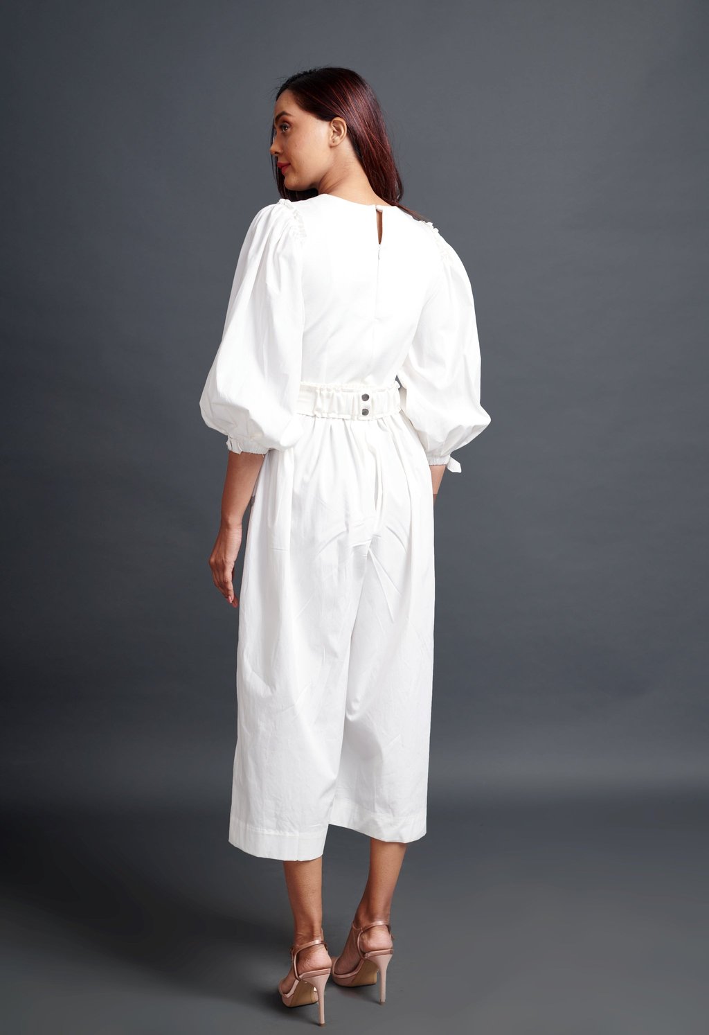 Monochrome Jumpsuit with Belt