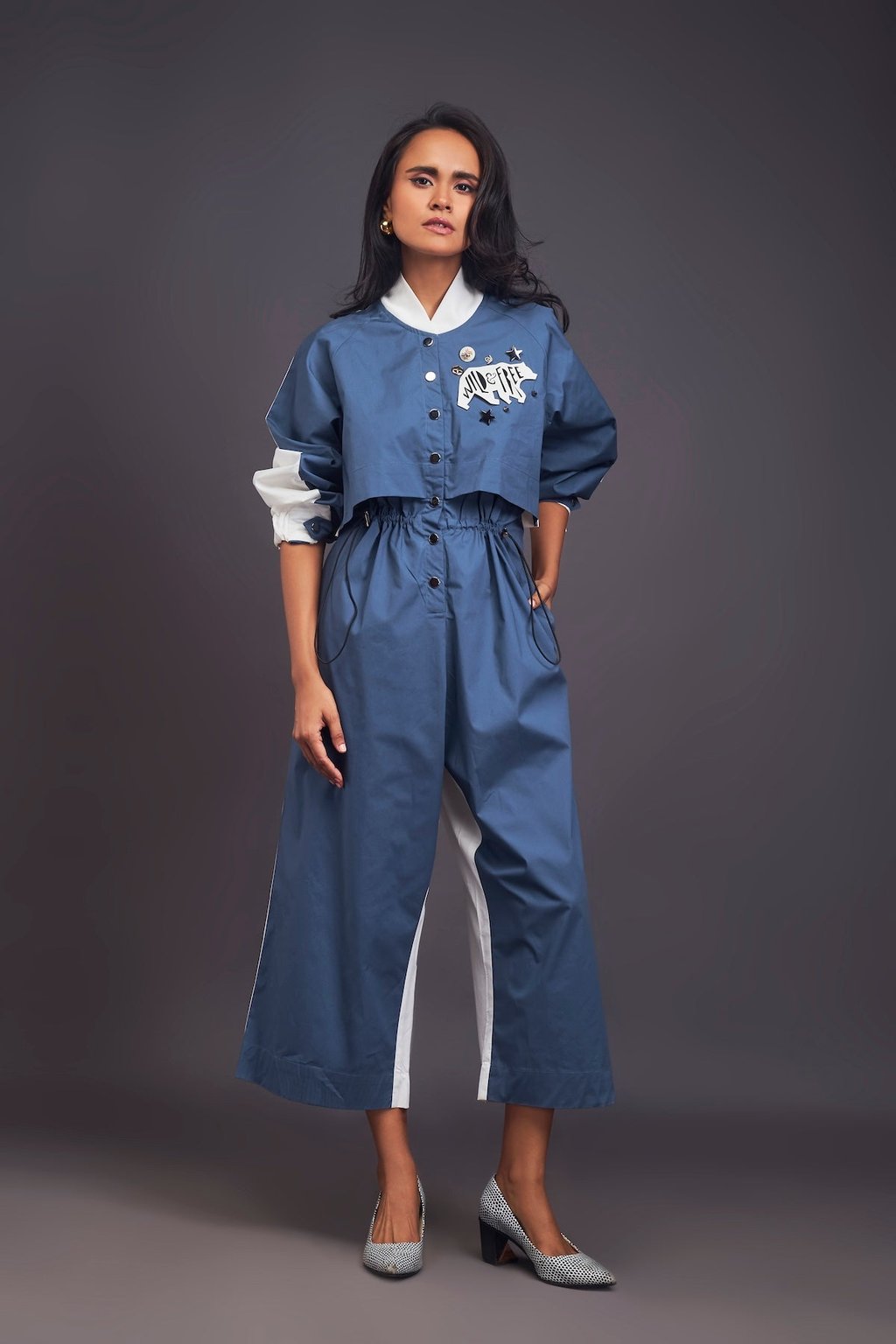 Utility Jumpsuit with Badges