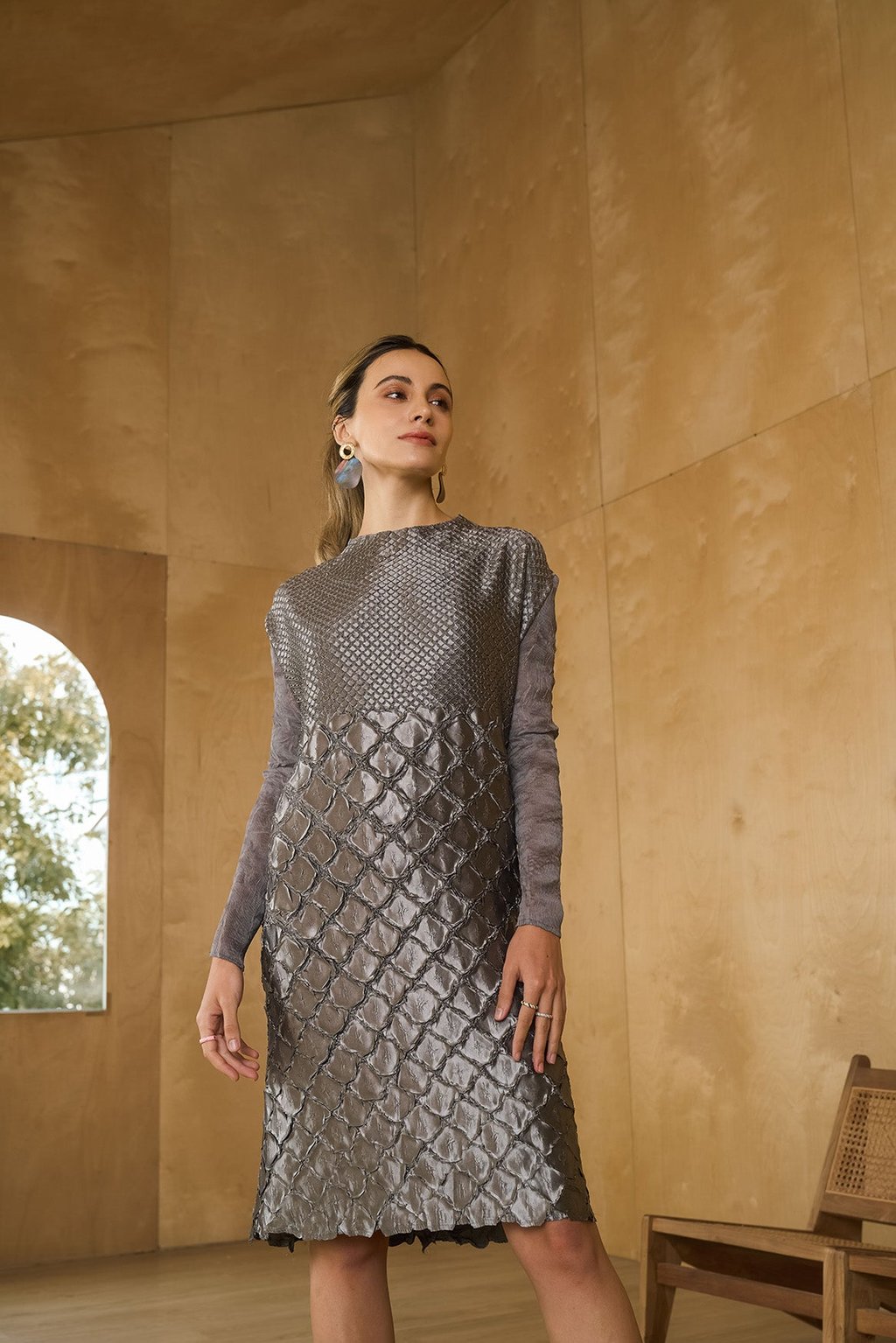 Mermaid Textured Dress