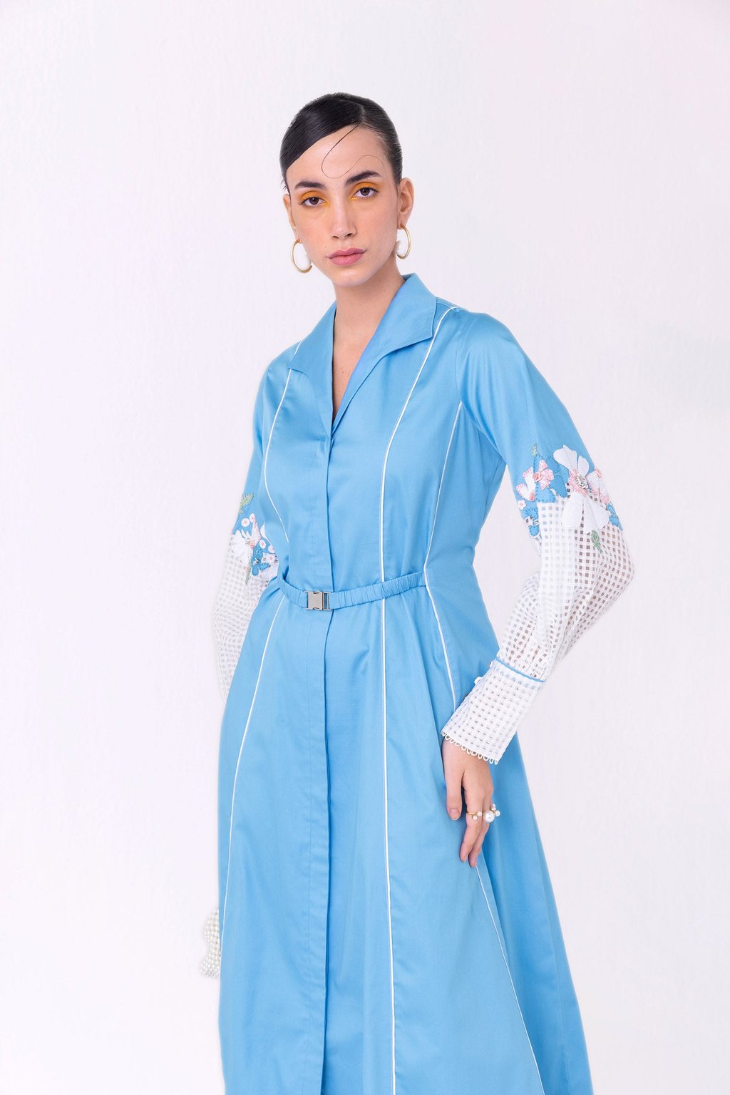 Felina Midi Dress Sky Blue