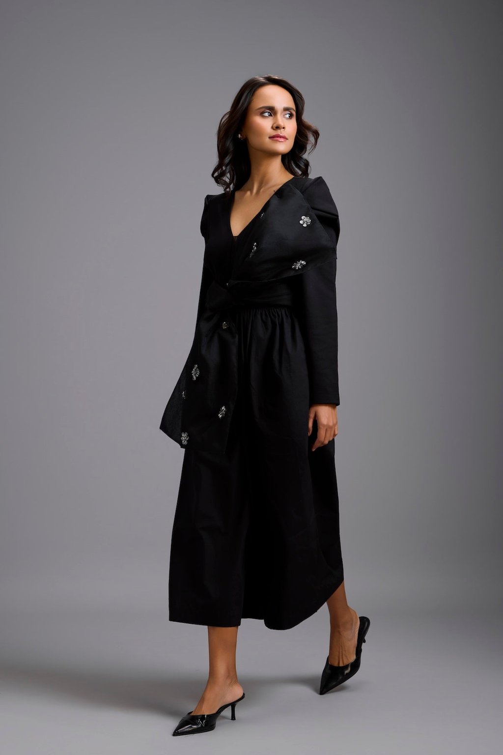 Structured Wide-Leg Jumpsuit