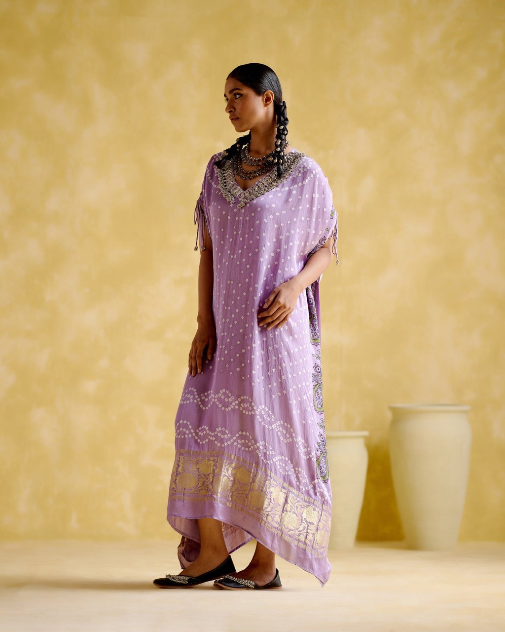 Anuradha Kalamkari Kaftan