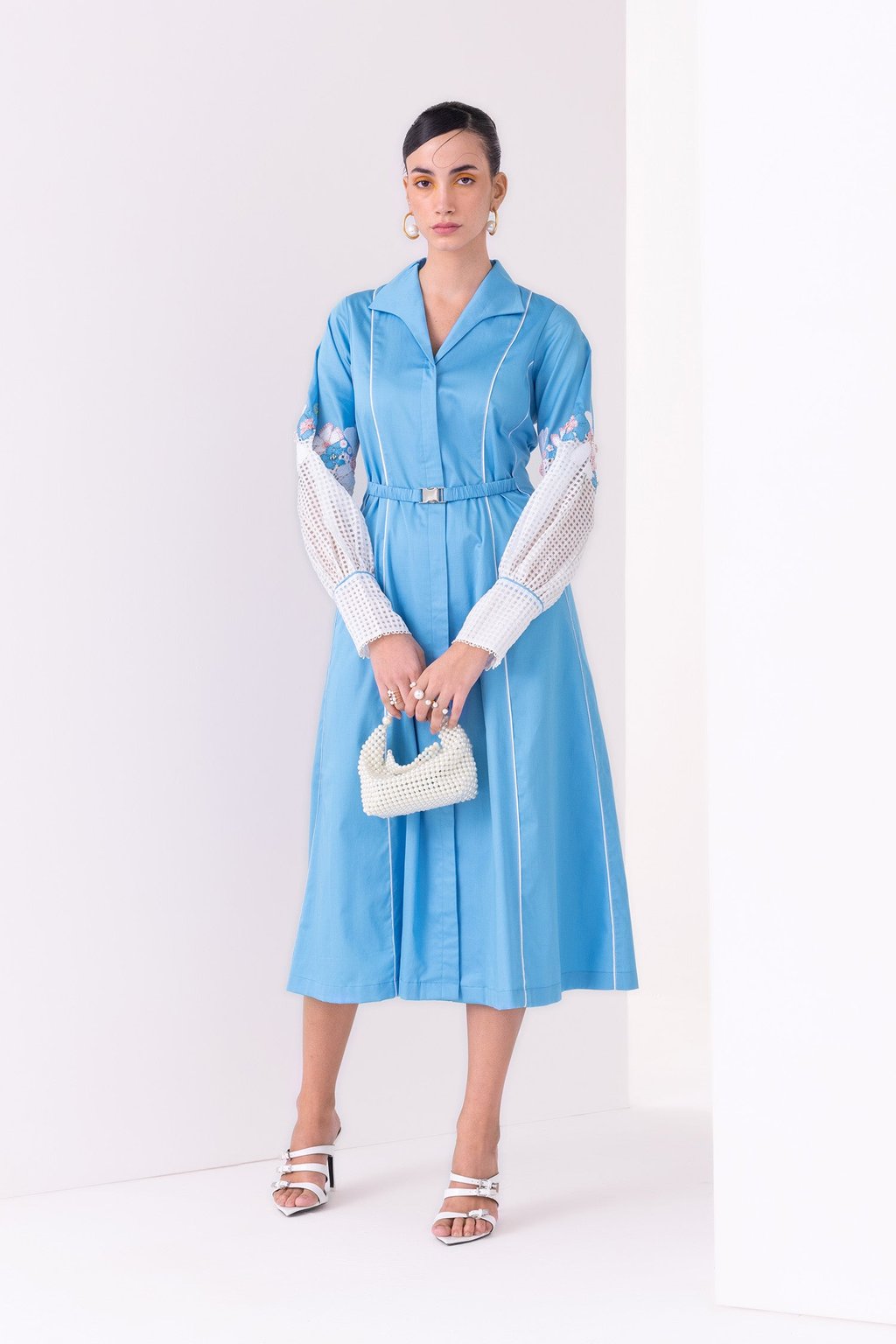 Felina Midi Dress Sky Blue