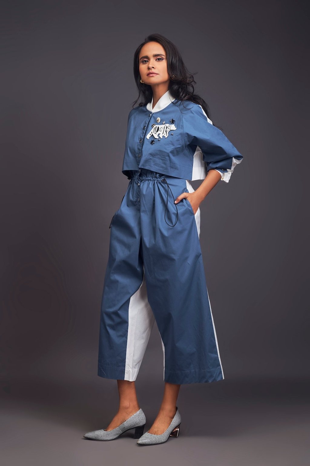 Utility Jumpsuit with Badges