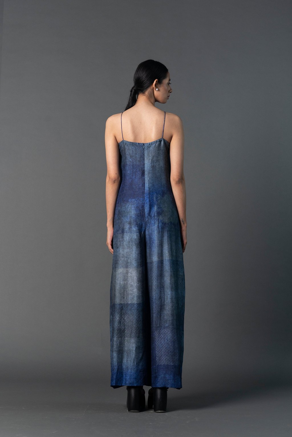 Array Bandhani Indigo Jumpsuit