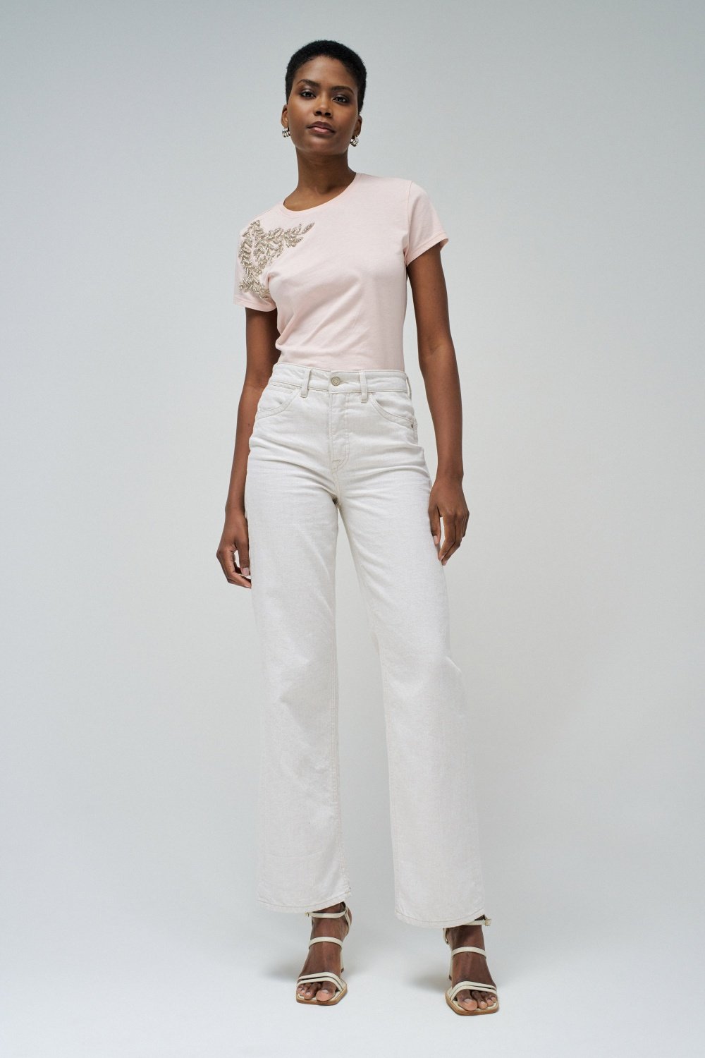 Embroidered Floral T-Shirt