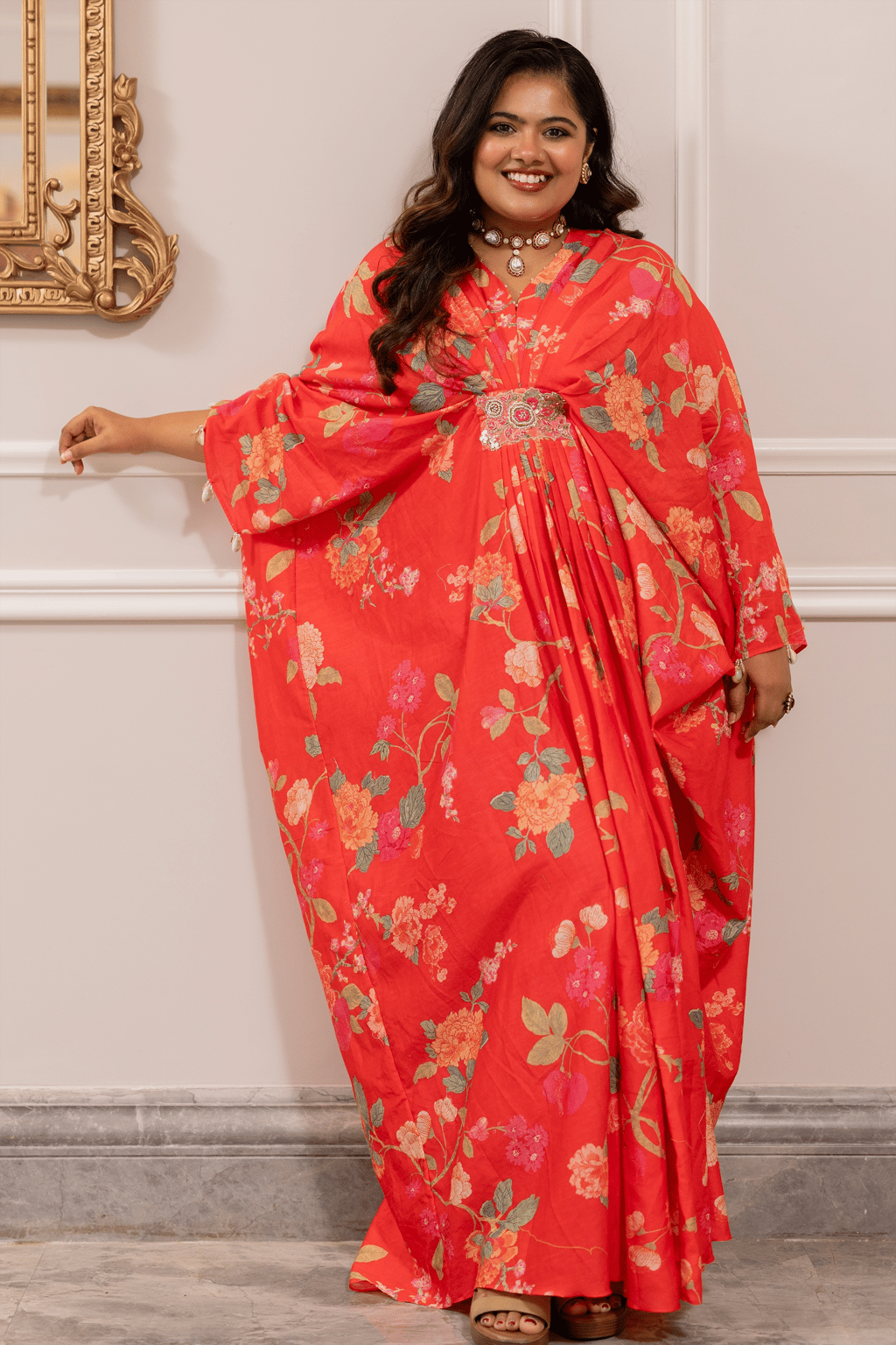 Hazel Kaftan - Peony Pink