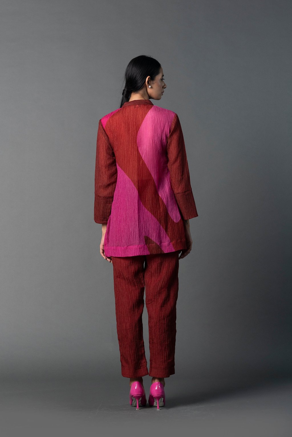 Array Plop Maroon & Pop Pink Coord