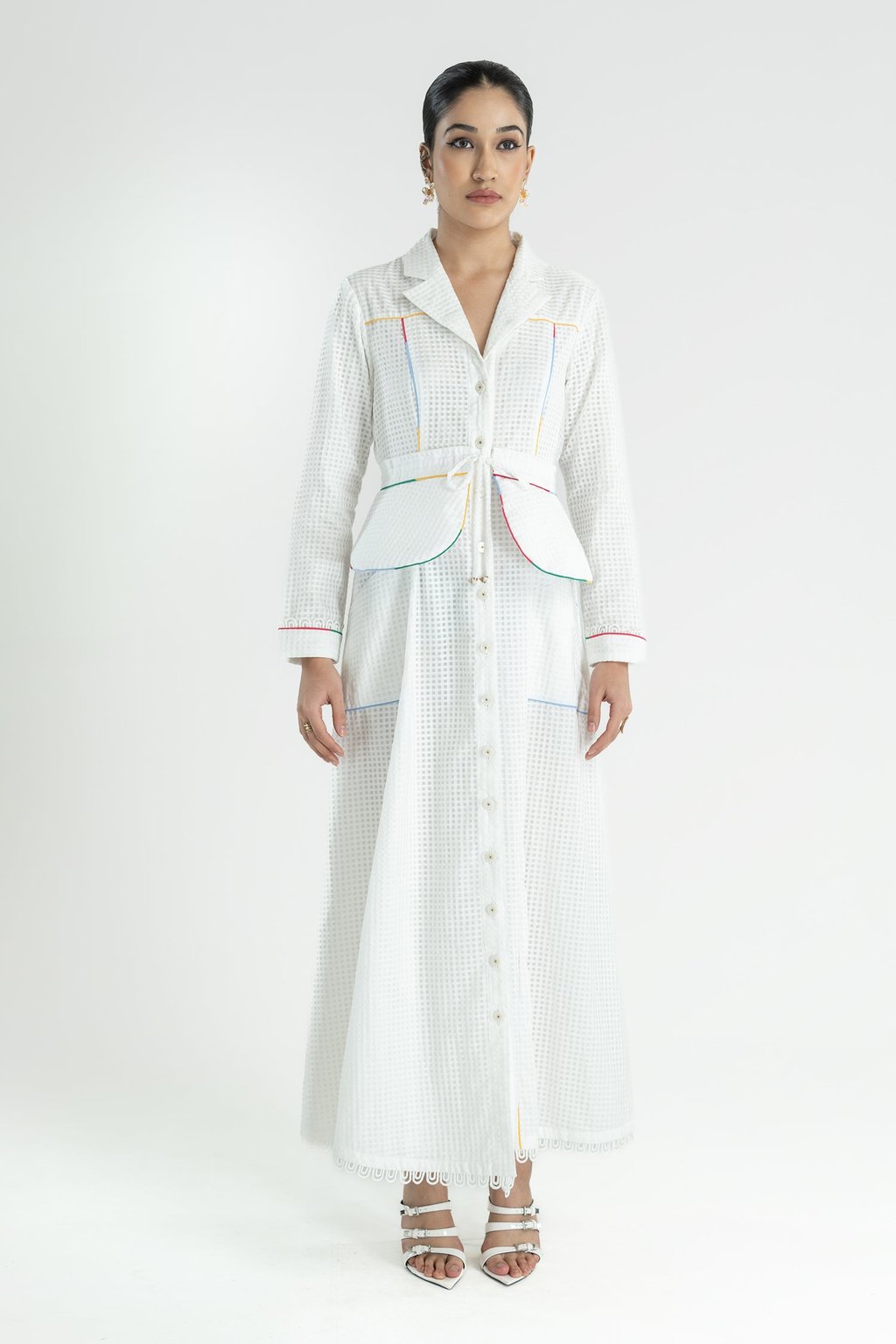 Hathway Belted Dress Long Gcc