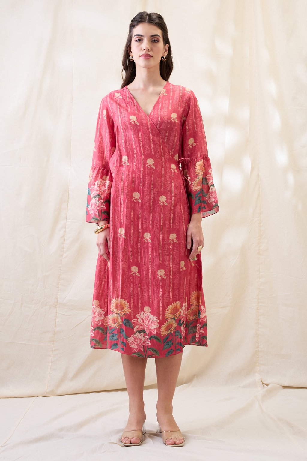 Ravya Front Overlapped Dress