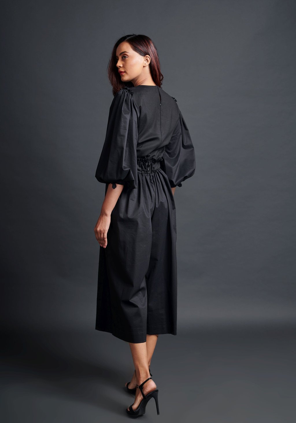Monochrome Jumpsuit with Belt