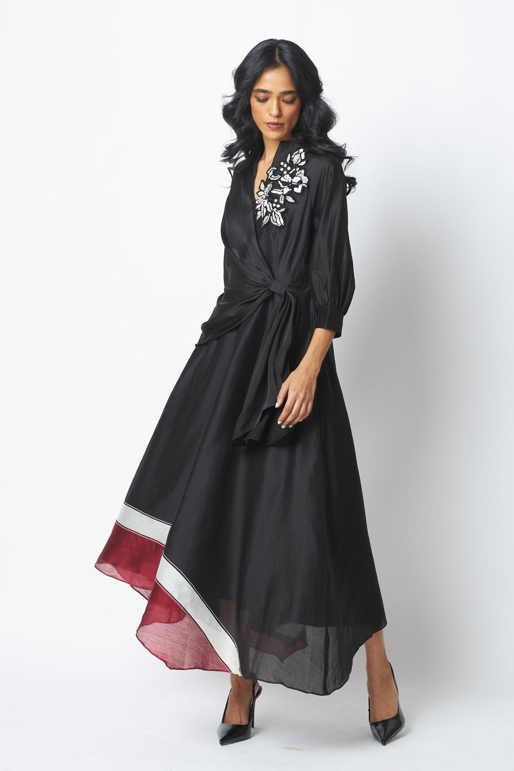 Louisa - Moonlit Broach Midi Dress