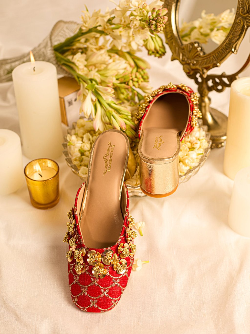Nabhya Red (Mule Heel)