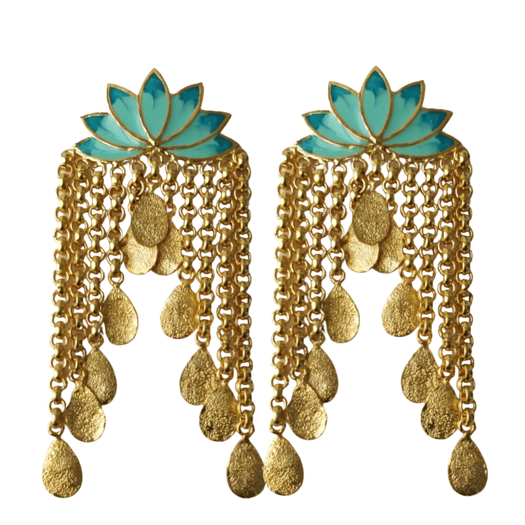 Glorious Lotus Earrings